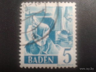 Германия 1948 Баден фр. зона
