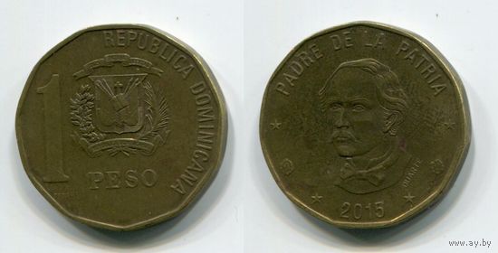 Доминиканская Республика. 1 песо (2015)