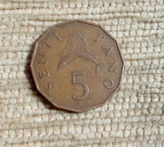 Werty71 Танзания 5 центов сенти 1966 Рыба тано
