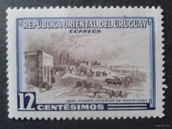 Уругвай 1954 Монтевидео в 1836 году