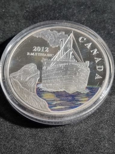 Сувенирная монета Канада Титаник 2012 года(посеребрение)