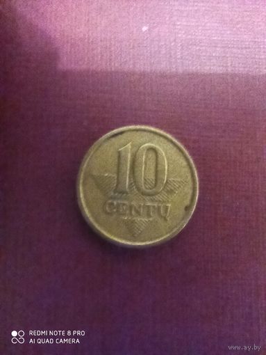 10 центов 1998, Литва