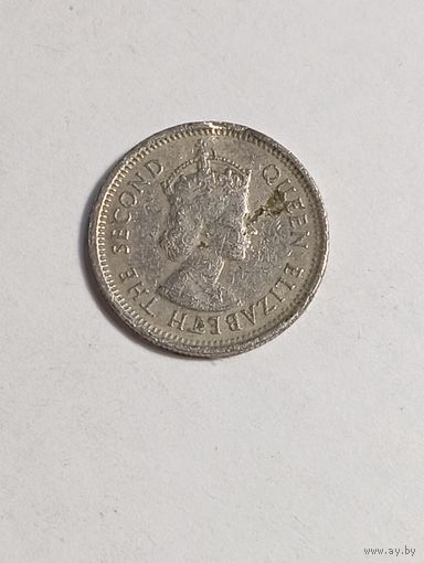Карибские острова 10 центов 1965 года .