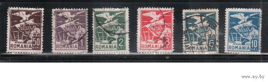 Румыния-1929(Мих.2-8) гаш. ,  Служебные марки, Орел, Гербы