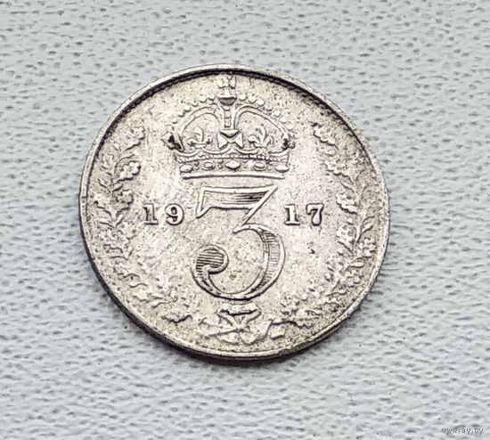Великобритания 3 пенса, 1917 2-12-31