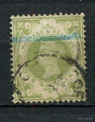 Великобритания - 1887/1892 - Королева Виктория 1Sh - [Mi.97] - 1 марка. Гашеная.  (Лот 74BS)