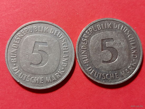 5 марок 1983-92 ГОД. (2 шт.)