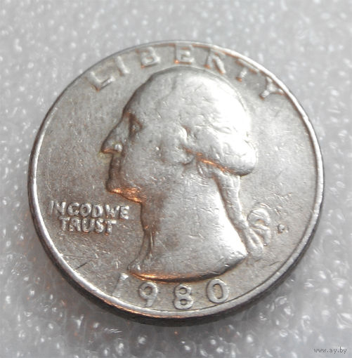 25 центов 1980 (P) США #01
