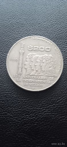 Мексика 200 песо 1985 г. - 175 лет Независимости