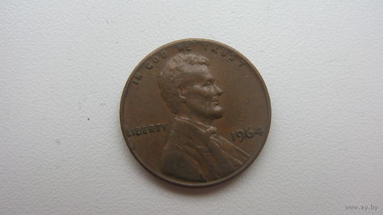 США 1 цент 1964 г.