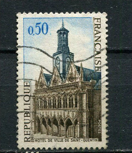Франция - 1967 - Туризм. Архитектура 0,50Fr - [Mi.1591] - 1 марка. Гашеная.  (Лот 22CD)