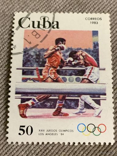Куба 1983. Олимпиада Лос Анджелес-84. Бокс. Марка из серии