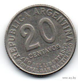 20 сентаво 1950 Аргентина. юбилейная