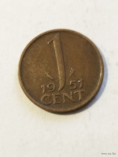 Нидерланды 1 цент 1951