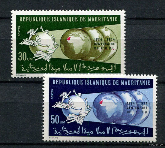 Мавритания - 1974 - 100-летие ВПС - [Mi. 493-494] - полная серия - 2 марки. MNH.