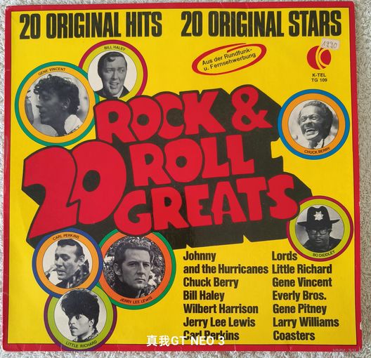 Пластинка сборник 20 rock n roll greats K-Tel 1974