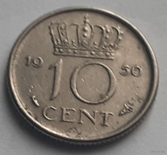 Нидерланды 10 центов, 1950 (4-14-50)