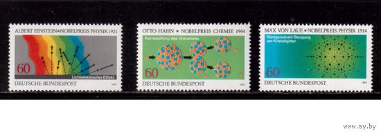 Германия(ФРГ)-1979,(Мих.1019-1021), **, Наука, Физика, Химия