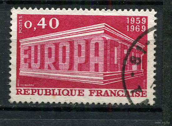 Франция - 1969 - Европа (C.E.P.T.) 0,40Fr - [Mi.1665] - 1 марка. Гашеная.  (Лот 25CD)