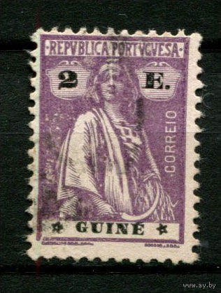 Португальские колонии - Гвинея - 1922 - Жница 2Е - [Mi.191] - 1 марка. Гашеная.  (Лот 94BH)