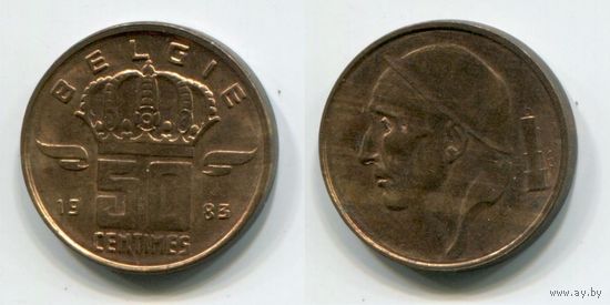 Бельгия. 50 сантимов (1983, BELGIE, aUNC)
