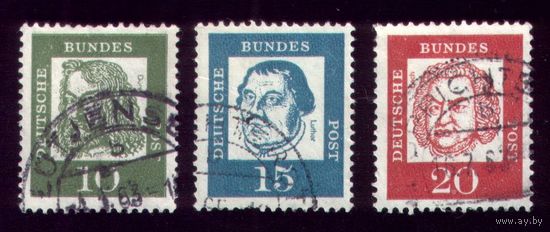 3 марки 1961 год Германия 350-352