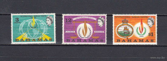 Багамы. 1968. 3 марки (полная серия). Michel N 274-276 (3,0 е).