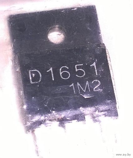 D1651 Кремниевый NPN с обратным диодом, 800В 5А 60Вт транзистор. 2SD1651