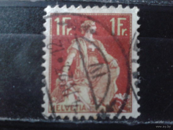 Швейцария 1908 Стандарт 1 фр