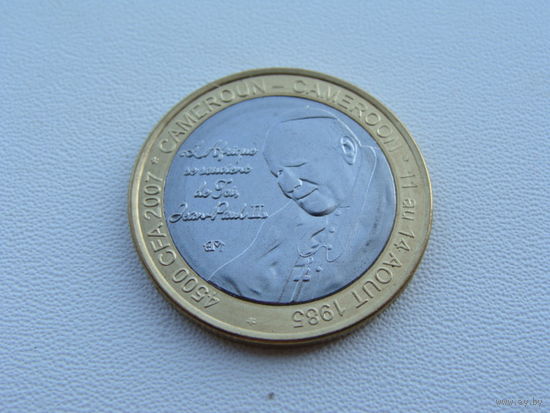 Камерун. 4500 франков 2007 год  X#32  "Иоанн Павел II"