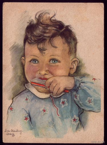 Германия Мальчик чистит зубы