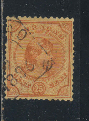NL Колонии Кюрасао (Нидерландские Антилы) 1892 Вильгельма Стандарт #28