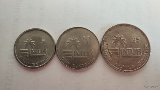 Куба INTUR набор из 3 монет