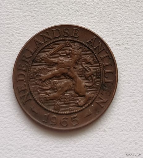 Нидерландские Антильские острова 2.5 цента, Метка "Рыба" 1965 4-8-24