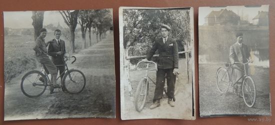 Фото "Велосипедисты", Старая Польша, Познань, 1933-1934 гг.