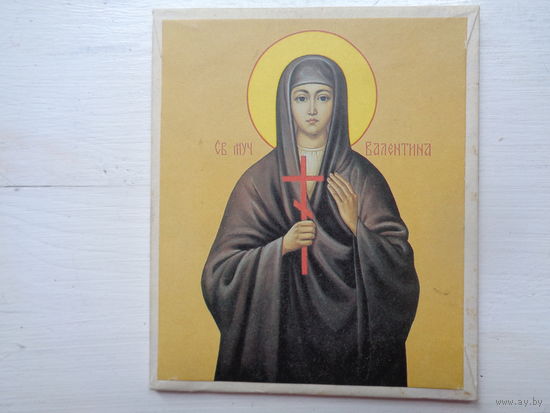 Именная икона "Св. мученица Валентина". 1980-е гг.
