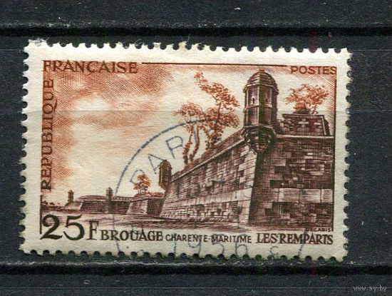 Франция - 1955 - Природа 25Fr - [Mi.1070] - 1 марка. Гашеная.  (Лот 71EG)-T2P8