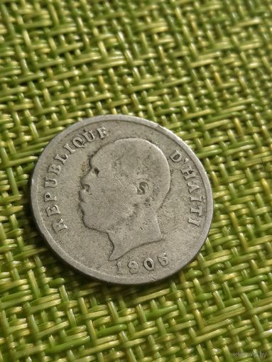 Гаити 5 сантимов 1905 г