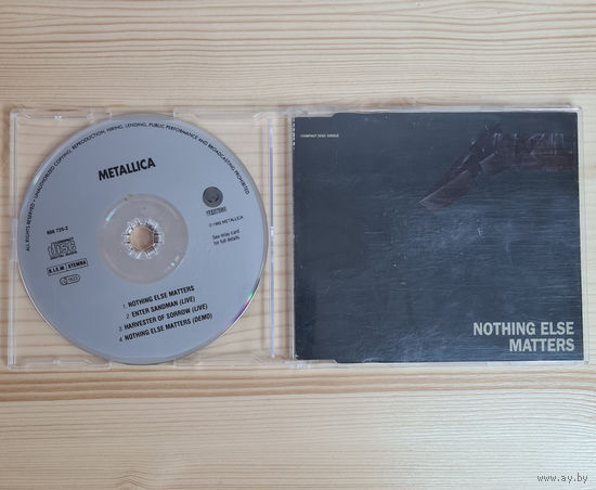 Metallica - Nothing Else Matters (CD, Europe, 1992, лицензия)