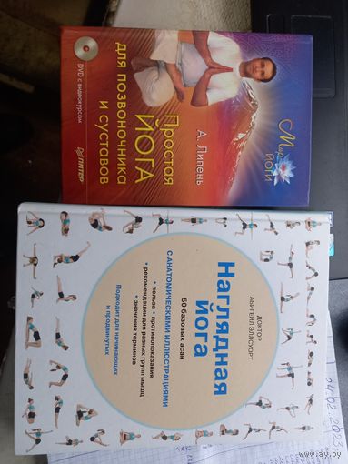 Книги Простая йога для позвоночника и суставов и Наглядная йога