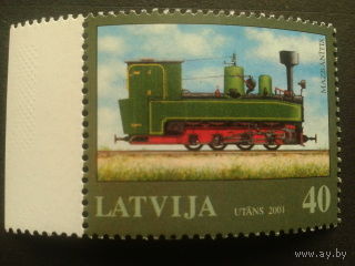 Латвия 2001 паровоз