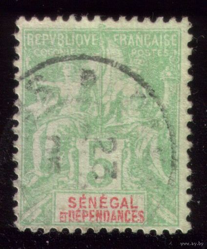 1 марка 1892 год Сенегал 11