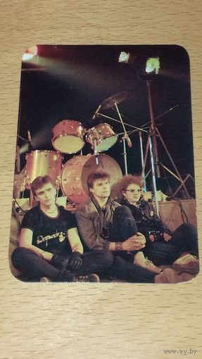 Календарик 1989 "Тасма". Музыкальная группа. Малый тираж