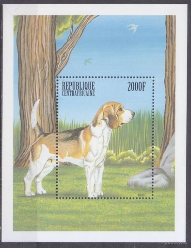 1999 Центральноафриканская Республика 2326/B628 Собаки 8,50 евро