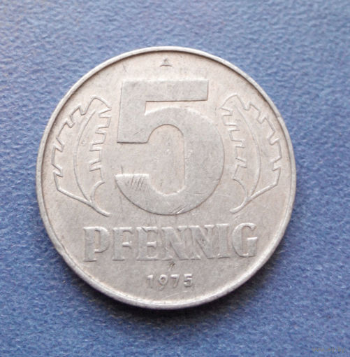 5 пфеннигов 1975 год (А) ГДР #01