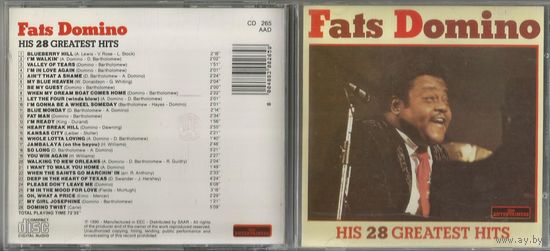 FATS DOMINO His 28 Greatest Hits (аудио CD Италия)