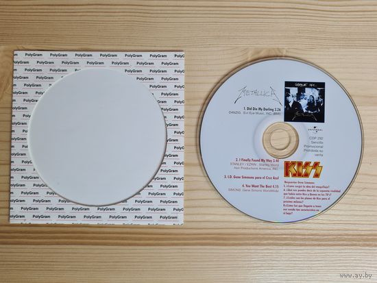 Metallica - Die, Die My Darling (Promo CD, Mexico, 1999, лицензия) Cardboard Missprint