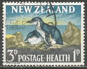 Новая Зеландия. Малый пингвин. 1964г. Mi#434.
