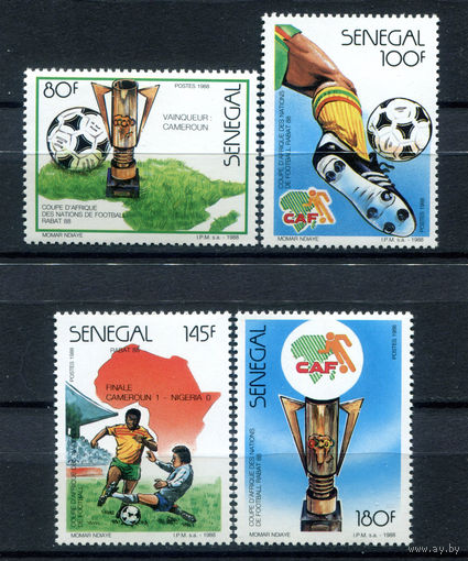 Сенегал - 1988г. - Африканское первенство по футболу - полная серия, MNH [Mi 973-976] - 4 марки