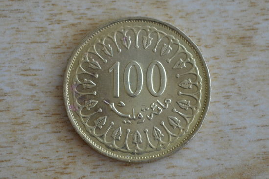 Тунис 100 миллимов 2013